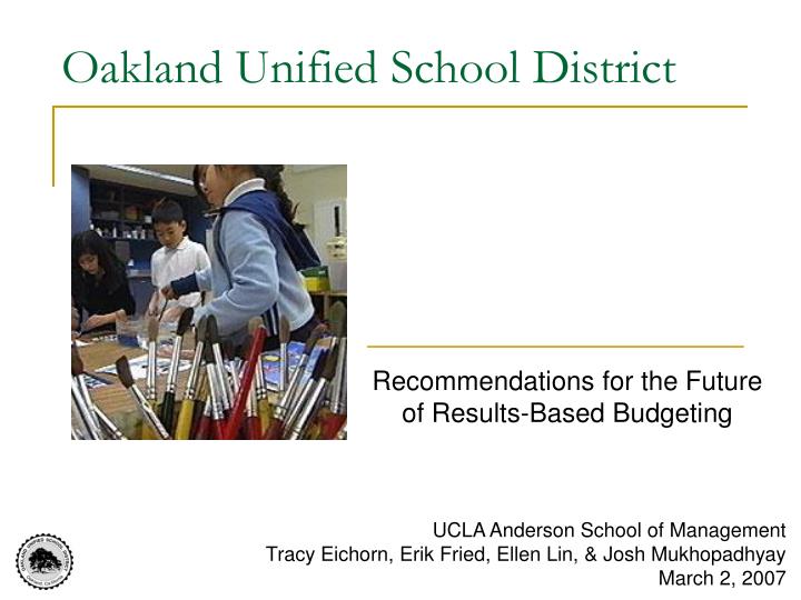 oakland unified school district