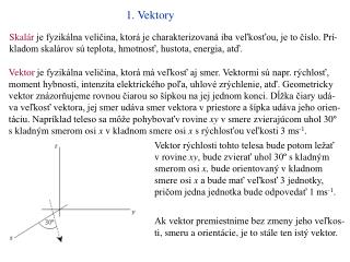 1. Vektory