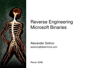 Reverse Engineering Microsoft Binaries