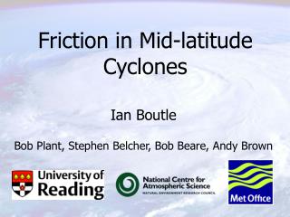 Friction in Mid-latitude Cyclones