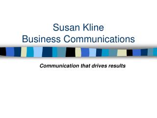 Susan Kline Business Communications