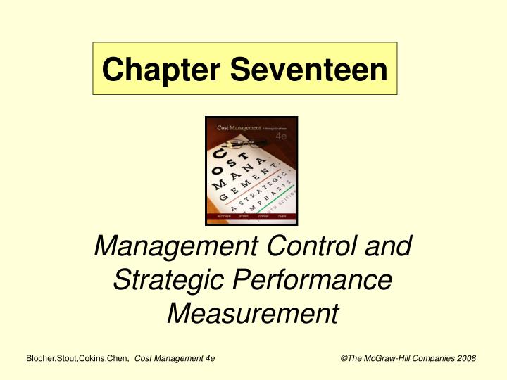management control and strategic performance measurement