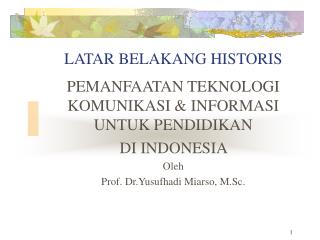 latar belakang historis