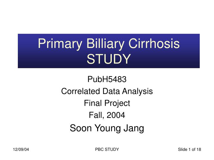 primary billiary cirrhosis study