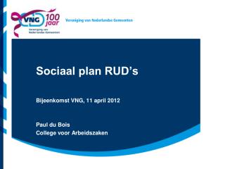 sociaal plan rud s