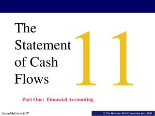 The Statement of Cash Flows