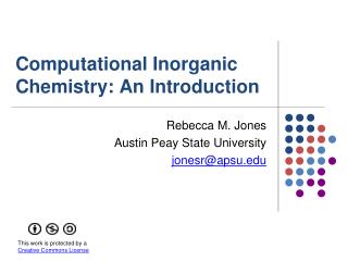 Computational Inorganic Chemistry: An Introduction