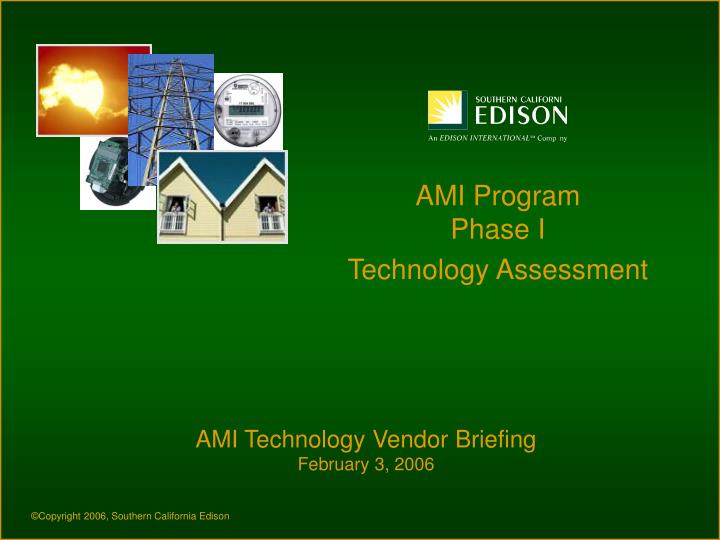 ami technology vendor briefing february 3 2006