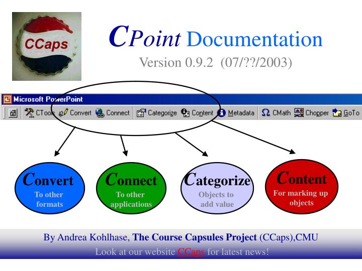 c point documentation version 0 9 2 07 2003