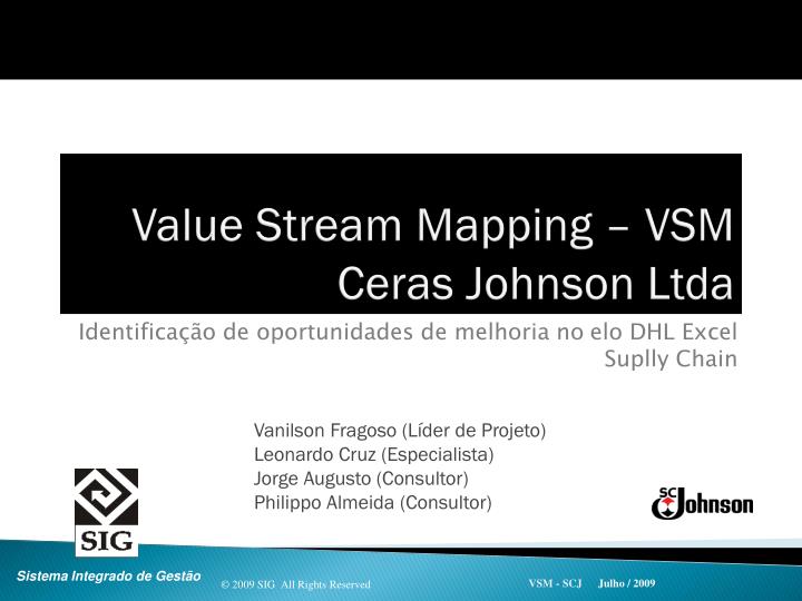 value stream mapping vsm ceras johnson ltda