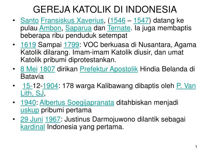 gereja katolik di indonesia