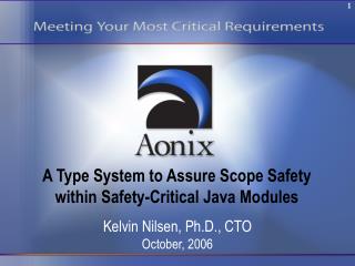 A Type System to Assure Scope Safety within Safety-Critical Java Modules