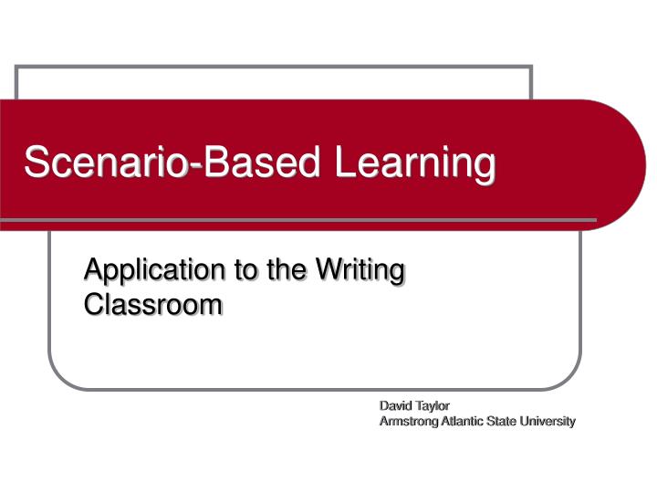 scenario based learning