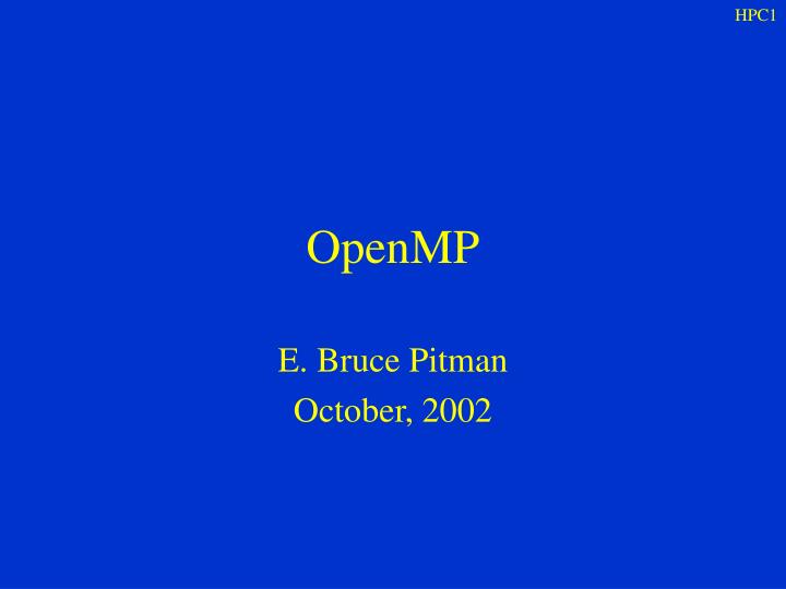 openmp