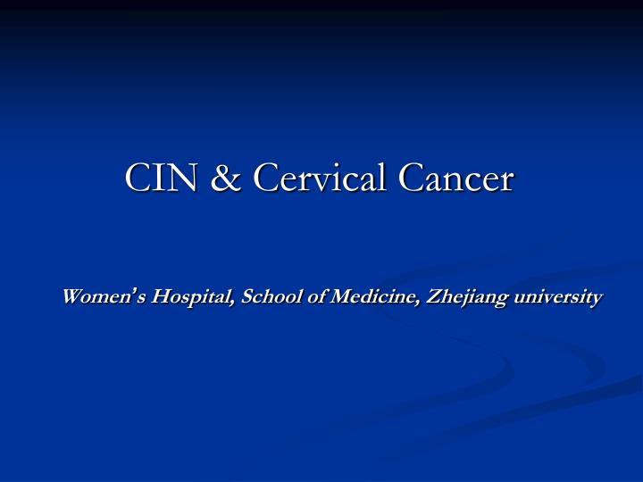 cin cervical cancer