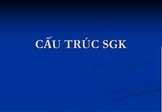 CẤU TRÚC SGK