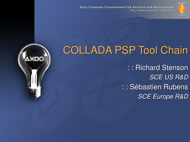collada psp tool chain