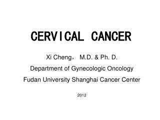 CERVICAL CANCER