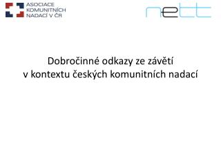 dobro inn odkazy ze z v t v kontextu esk ch komunitn ch nadac