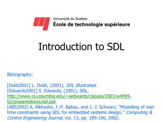 Introduction to SDL