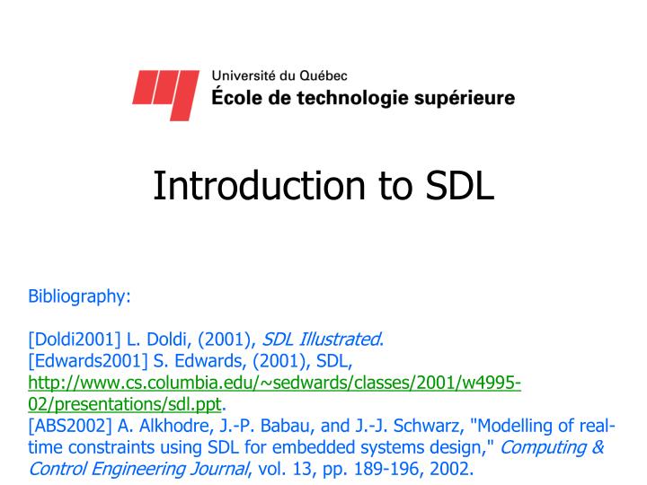 introduction to sdl