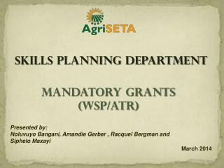 Mandatory Grants (WSP/ATR)