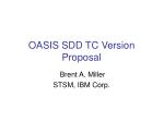 OASIS SDD TC Version Proposal - slide 1