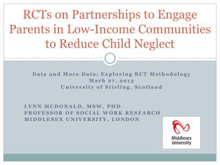 RCTs on Partnerships to Engage Parents in Low-Income Communities to Reduce Child Neglect