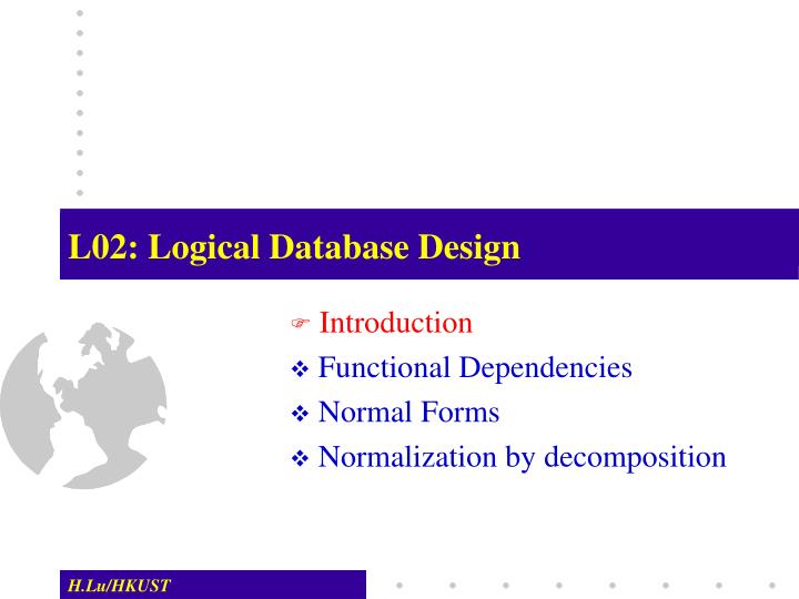 l02 logical database design