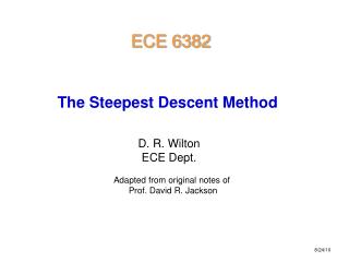 D. R. Wilton ECE Dept.