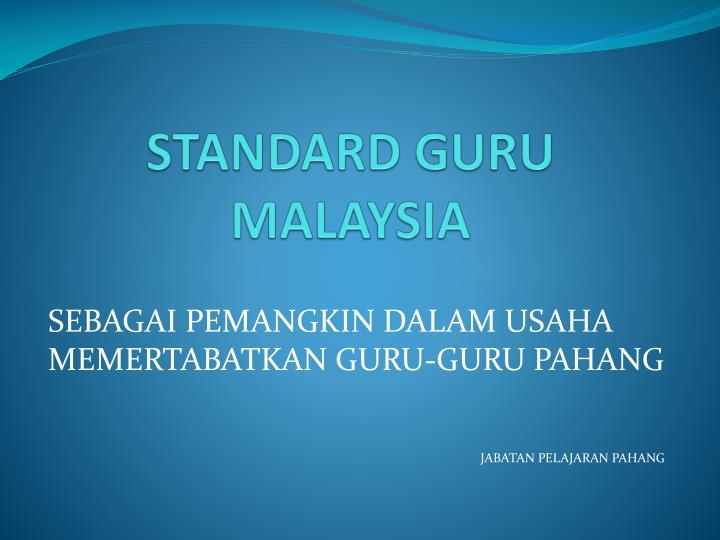 standard guru malaysia