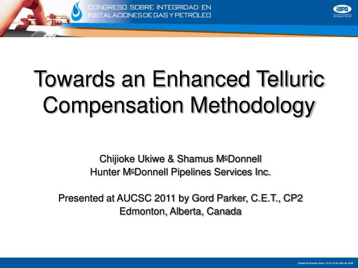 towards an enhanced telluric compensation methodology