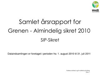 samlet rsrapport for