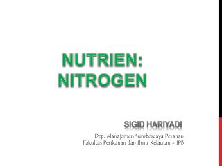 nutrien nitrogen