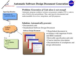 Automatic Software Design Document Generation
