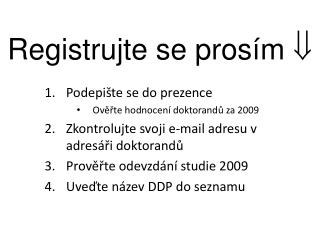 registrujte se pros m