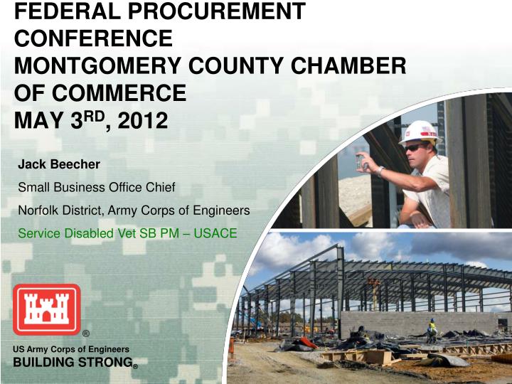 federal procurement conference montgomery county chamber of commerce may 3 rd 2012