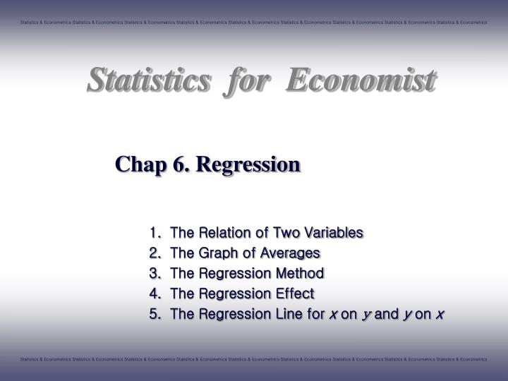 chap 6 regression