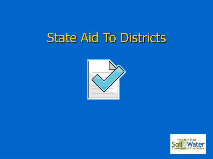 state aid to districts