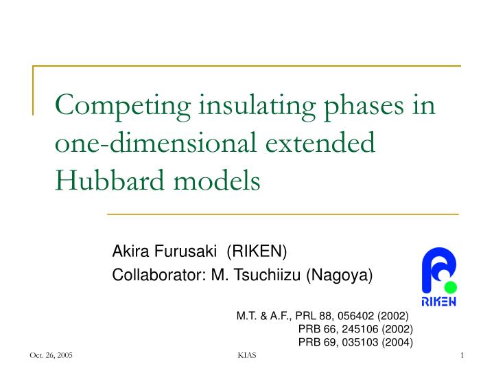 competing insulating phases in one dimensional extended hubbard models