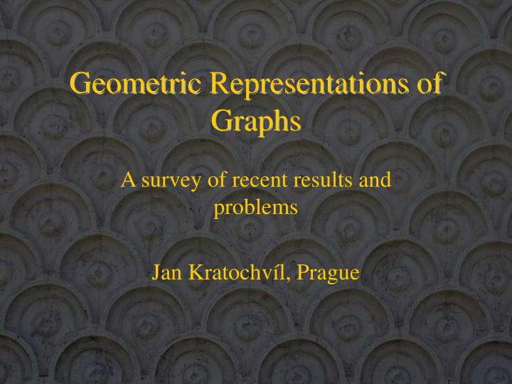 geometric representations of graphs