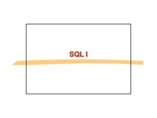 SQL I