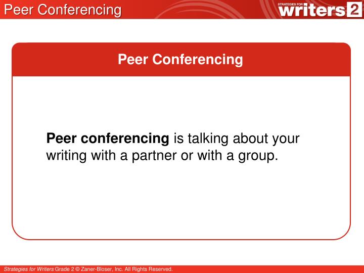 peer conferencing