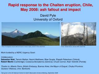 Rapid response to the Chaiten eruption, Chile, May 2008: ash fallout and impact