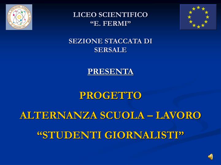 liceo scientifico e fermi sezione staccata di sersale