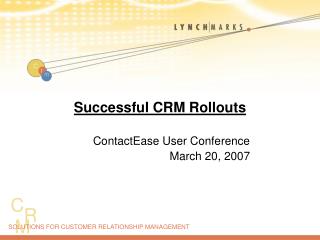 Successful CRM Rollouts