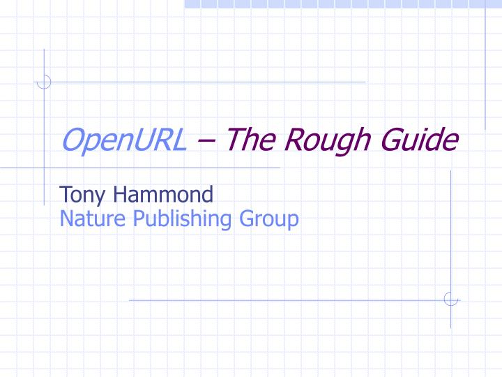 openurl the rough guide