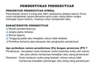 pembentukan persekutuan