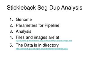 Stickleback Seg Dup Analysis