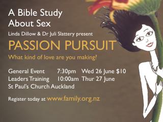 A Bible Study About Sex Linda Dillow &amp; Dr Juli Slattery present PASSION PURSUIT